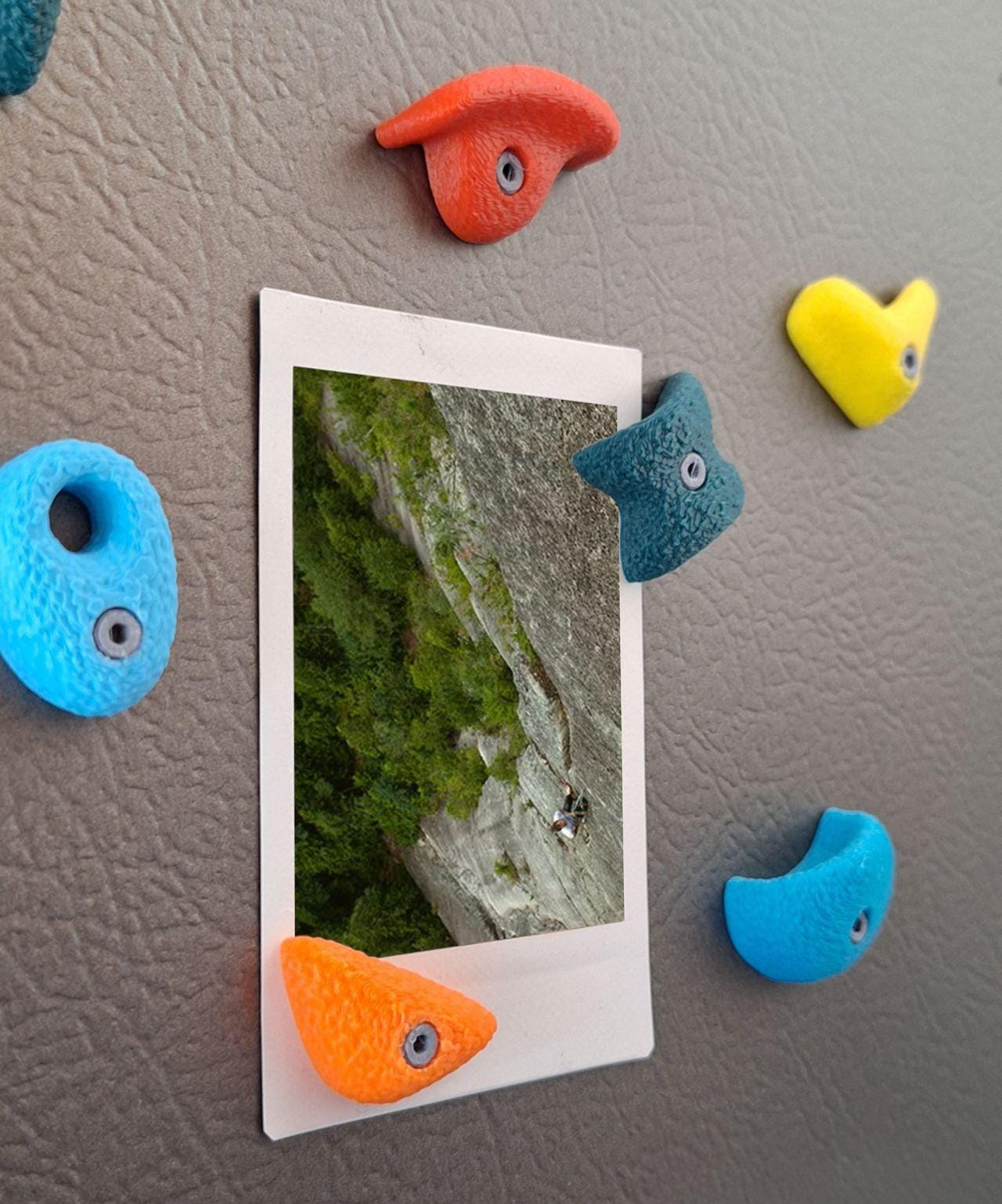 Bouldering Magnets – Miniature Climbing Holds for Your Fridge