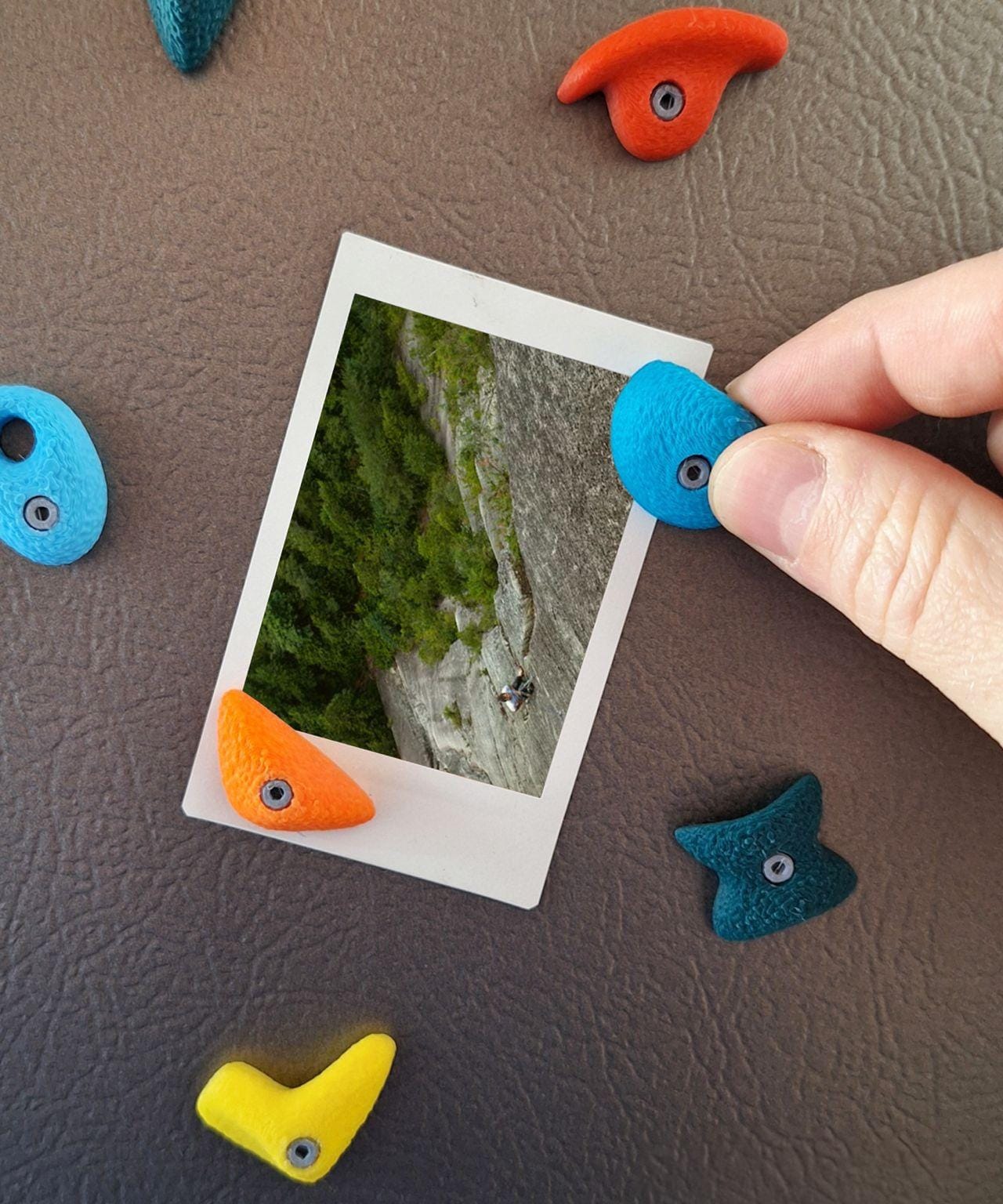 Bouldering Magnets – Miniature Climbing Holds for Your Fridge