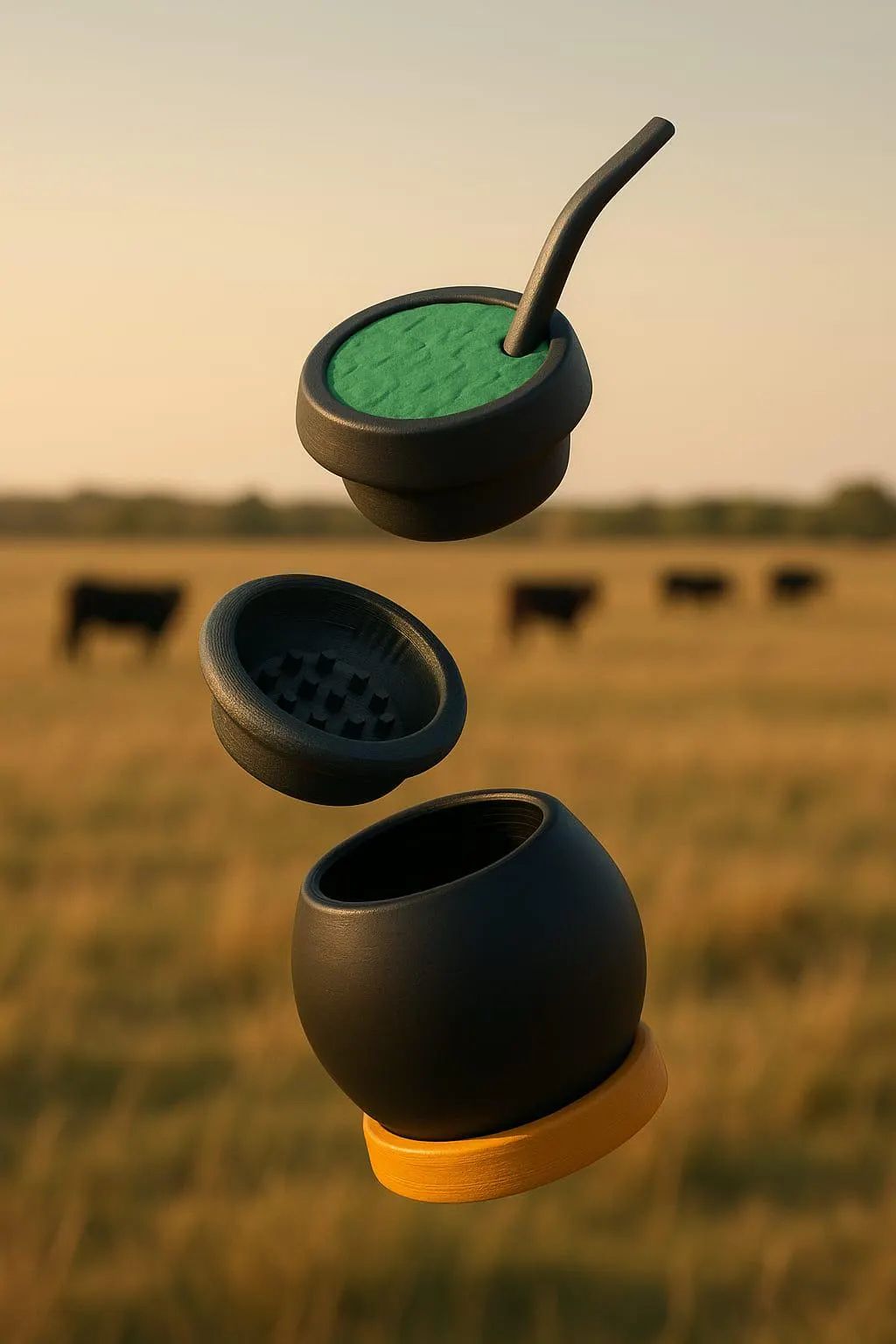 3D Printed Mate Cup  | Argentinian Yerba Mate Style | Cultural Decor or Dry Herb Storage | Modern Design | PLA+ Eco-Friendly