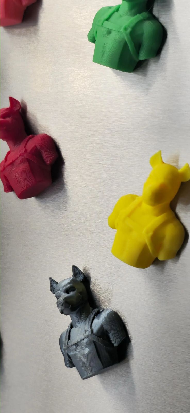Puppy Magnet – Fun Fridge Decor | Colorful Bust Magnet for Puppy Play Lovers | Locker or Fridge Magnet Gift