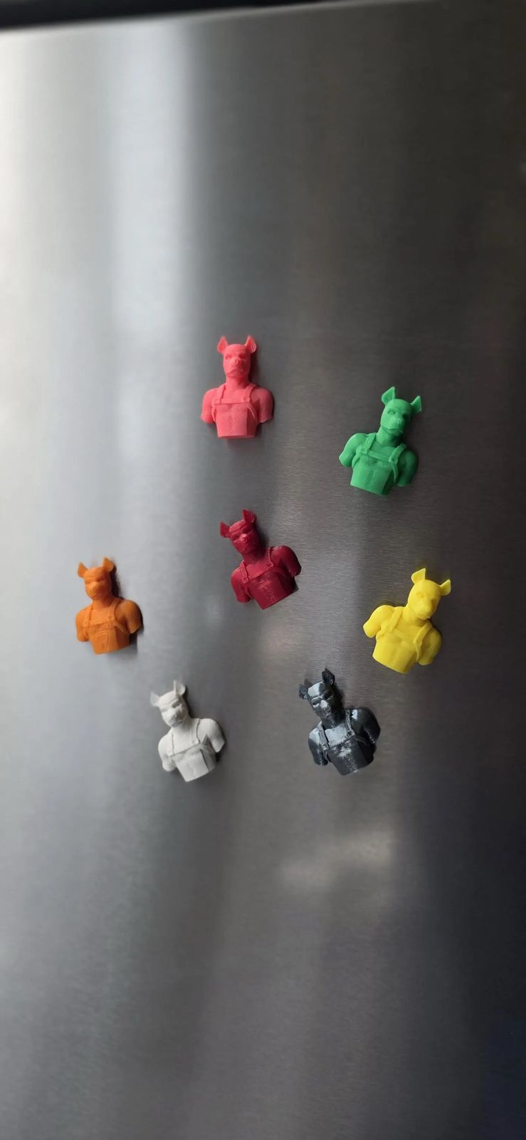 Puppy Magnet – Fun Fridge Decor | Colorful Bust Magnet for Puppy Play Lovers | Locker or Fridge Magnet Gift