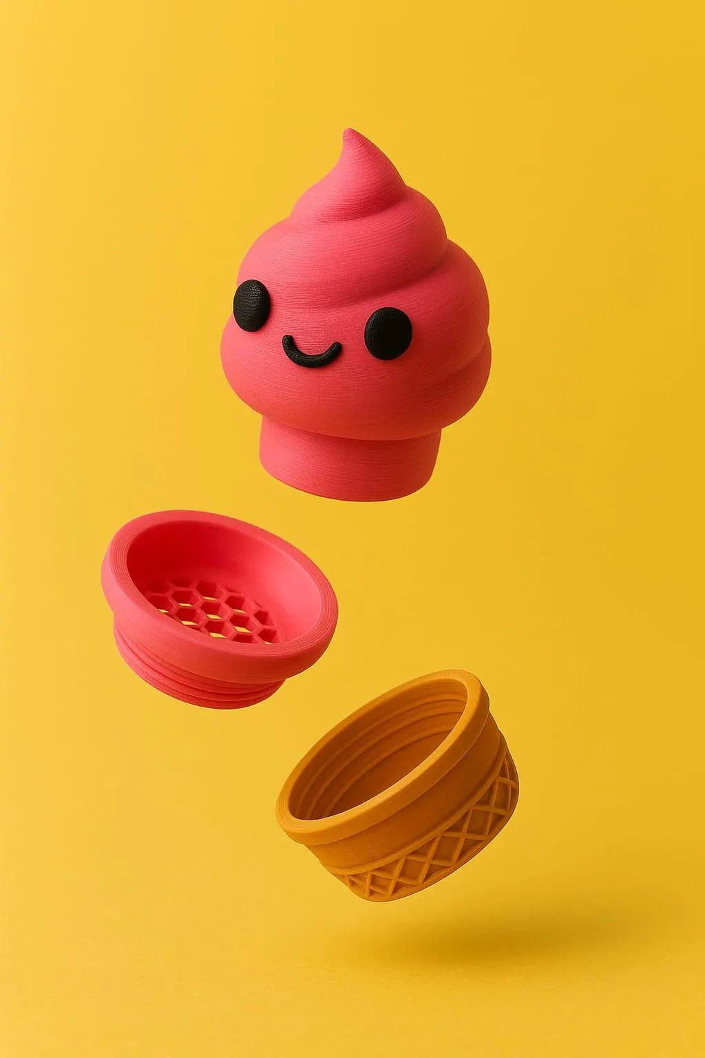 Cute Ice Cream Cone Grinder – Adorable Decorative Accessory with Hidden Function